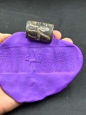 Circa near eastern Sumerian seal stone kingAnimal with early written unknown picture