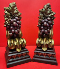 Vintage 2003 Beautiful Vineyard Winery Heavy Base Bookends Cornwall READ DESC picture