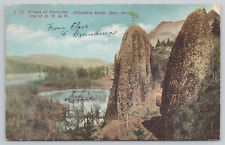 Pillars of Hercules Columbia River Oregon OR&N Company c1908 Postcard - Posted picture