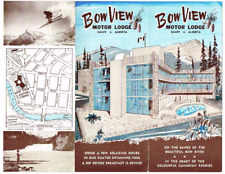 Bow View Motor Lodge Brochure Banff Alberta Canada 1960's Vintage picture