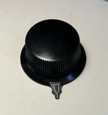 Vintage Black Pointer Knob for radio restoration - hat shape white decorative picture
