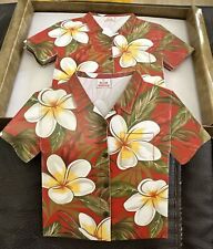 6 Vintage Hawaiian Aloha Shirt Christmas Cards Plumeria Island Heritage 2002 NEW picture
