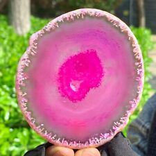 87G Natural and Beautiful Agate Geode Druzy Slice Extra Large Gem picture