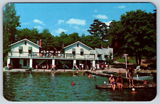 Hollywood Landing Crooked Lake Angola Indiana Postcard picture