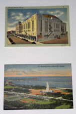 Vintage Postcard Chicago Illinois Grant Park Stadium Curt Teich Linen Unposted picture