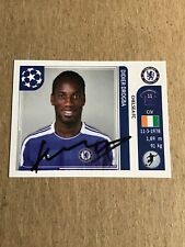 Didier Drogba, Ivory Coast 🇨🇮 Chelsea FC Panini 2011/12 CL hand signed picture