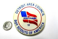 1972 DETROIT AREA Council Torchy Plastics Neckerchief N/C Slide Boy Scout MI picture