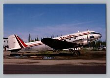 Aviation Airplane Postcard Frontier Flying Service Airlines Douglas DC-3 O10 picture
