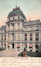 Boston MA Old City Hall Melrose Hill Cancel c1908 Vtg Postcard C60 picture