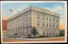 Vintage Postcard 1937 U.S. Post Office, Cumberland, Maryand picture