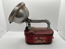 Vintage Teledyne Big Beam Hand Lantern Flashlight No 166 Red/Chrome 1953 picture