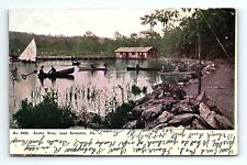 Rocky Glen PA Boat Scene Postcard Posted 1907   pc91 picture