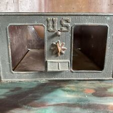 Vintage 1910s U.S. Mail Post Office Box Project Drawer Double Wide Brass Large picture