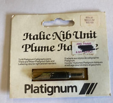 Vintage Platignum Italic Medium Nib #102103 picture