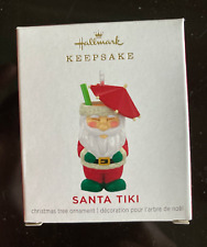 2021 Hallmark SANTA TIKI Mug Keepsake Christmas Ornament MINIATURE 0.9