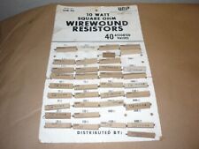 Lot of  35  Wirewound Ceramic Power Resistors 10W NOS WORKMAN DISPLAY assorted  picture