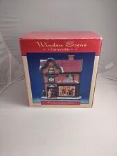 Vintage Rare JM Window Scene Collectible Lighted House Golf Shop Christmas Decor picture
