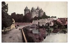 Antique View of Chateau Binard, Castle, Bay Scene, France Postcard picture