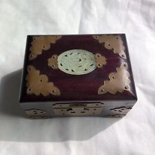 Vintage Chinese Oriental Wood Jewelry Box picture