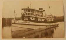 Steamship Steamer A.D. CANULETTE real photo postcard RPPC picture