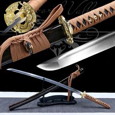 Handmade Katana/Battle Ready/Manganese Steel/High-Quality Blade/Japanese/Black picture