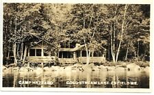 Enfield, Maine realphoto: Cold Stream Lake, Camp Hazzard, ca 1930 picture