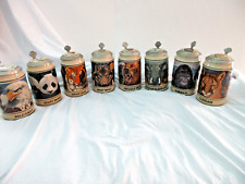 Budweiser Endangered Species Series Steins Full Set of 8 w/original boxes picture