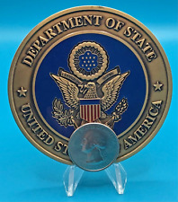 Large General Colin L. Powell Secretary of State Challenge Coin Extremely Rare picture