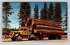 Tacoma WA-Washington, Logging in Washington or Oregon, Vintage Souvenir Postcard picture