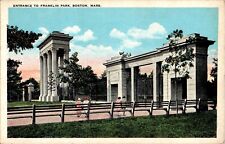Entrance to Franklin Park, Boston, Massachusetts MA Postcard picture
