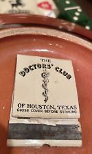 Vintage The Doctors’ Club Of Houston, TX Matchbook picture
