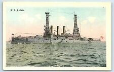 Postcard USS Ohio WB military A141 picture