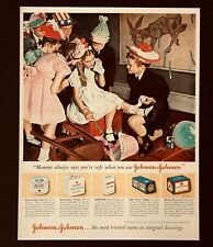 1948 Johnson & Johnson Advertisement Kids Birthday Party Boy  Aid Vtg Print AD picture