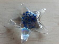 Vintage IRIDESCENT ART GLASS Starfish PAPERWEIGHT  picture