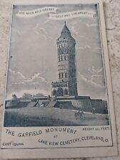 *RARE* TRADE CARD THE GARFIELD MONUMENT MICA AXLE GREASE C.W COMINS CHAUMONT, NY picture