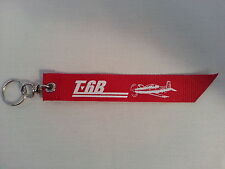 Beechcraft T-6B Red Military Keychain picture
