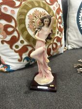 Vintage Giuseppe Armani Florence Italy Lady In Pink  1987 Figurine picture