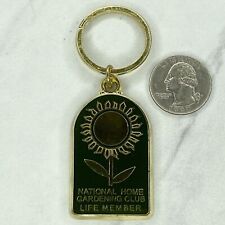 National Home Gardening Club Life Member Metal Keychain Keyring picture