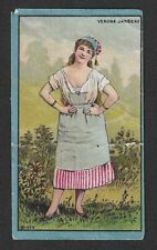 c1880's N489 Anonymous Tobacco Card - Actresses Series - Verona Jarbeau picture