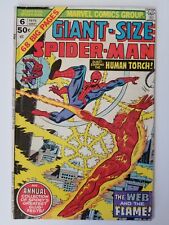 Giant-Size Spider-Man 6 Guest Staring The Human Torch Bronze Age 1975  picture