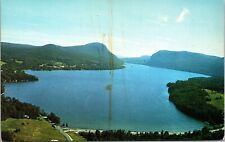 Aerial View Lake Willoughby Swiss Lake Westmore Lyndonville Vt Vermont Postcard picture