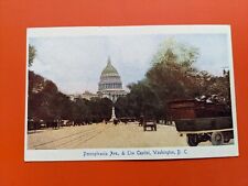 WASHINGTON DC Postcard ca 1908 Pennsylvania Ave. & The Capitol  P006B picture