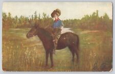 Postcard Female Lady Game Hunter On Horse Hunting Vintage Antique 1907 picture