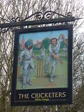 Photo 12x8 The Cricketers Guildford Graphically illustrative pub sign on t c2011 picture