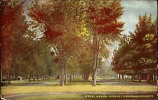 Nevada Avenue Colorado Springs CO ~ mailed 1911 vintage postcard picture