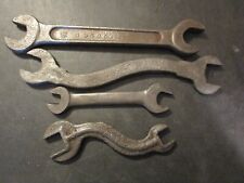 ANOTHER LOT OF 4 ANTIQUE / VINTAGE FARM IMPLEMENT TRACTOR AUTO MECHANIC WRENCHES picture