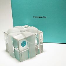 Tiffany & Co. Bow Box Paperweight Solid Crystal Made in Germany picture