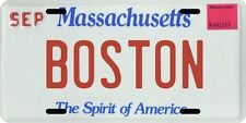 Boston Massachusetts Aluminum MA License Plate  picture