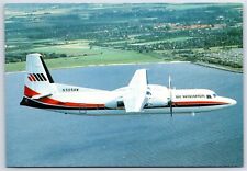 Airplane Postcard Air Wisconsin Airways Airlines Fokker F-27 Friendship FG6 picture