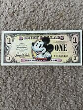 New 2008 Disney Dollars  $1 Mickey Uncirculated T Series 80th Anniversary  picture